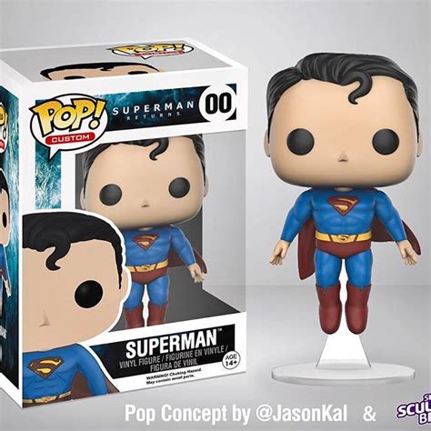 Superman Returns Concept Funko Pop By Supersculptbros Prozeruz And