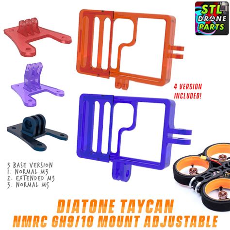 Fichier Stl Diatone Taycan Namelessrc Naked Support Pour Gopro Hero Objet Imprimable