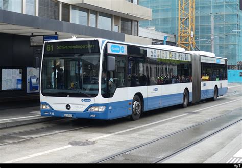 Vbz Mercedes Citaro Nr Unterwegs Auf Der Linie In Z Rich Am