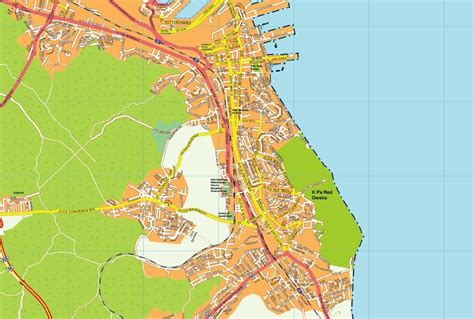 Gdynia Mapa Plastificado Mapas Plastificados Para Su Empresa O Casa