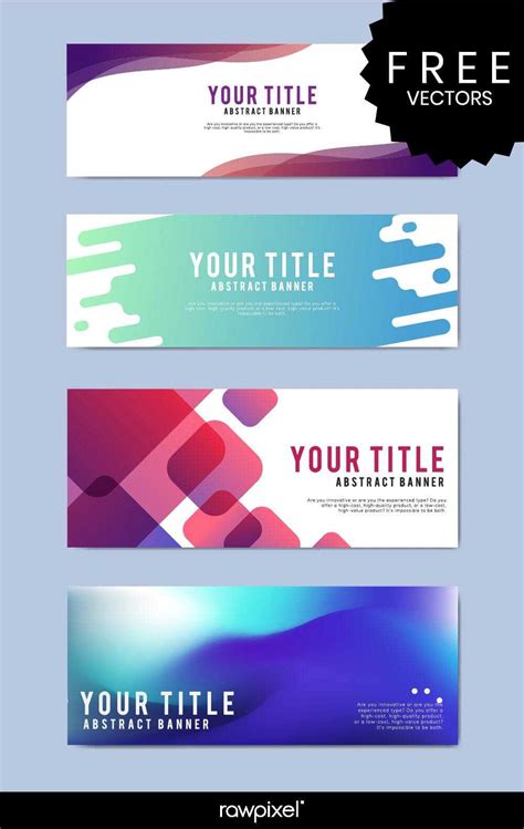 Website Banner Templates Free Download – Professional Template Examples