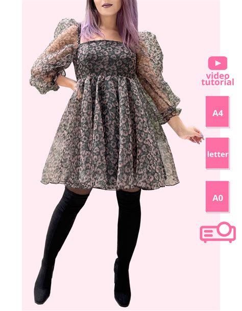 Are You Thready For A Puff Sleeve Dress Pattern? +Video Tutorial