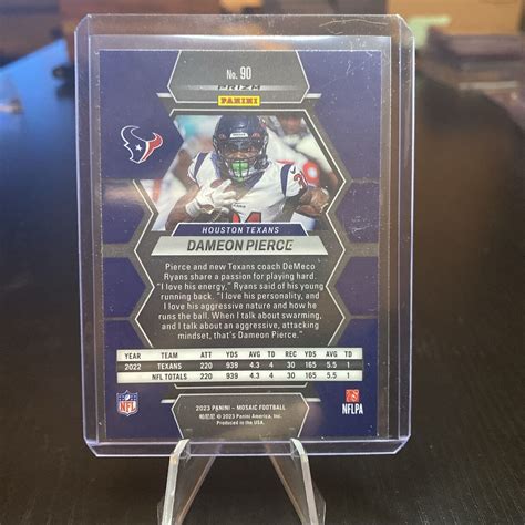 Panini Mosaic Dameon Pierce Genesis Prizm Case Hit Texans Ebay