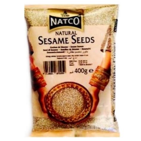 Buy Indian Grocery Online Uk Free Shipping Natco Sesame Seeds Natural 400g