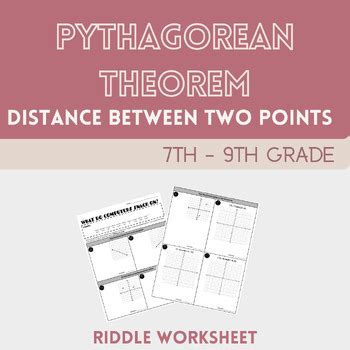 Find The Distance Between Two Points Using Pythagorean Theorem