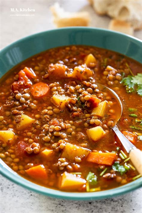 Lentejas Mexican Lentil Soup With Chorizo Maricruz Avalos Kitchen Blog