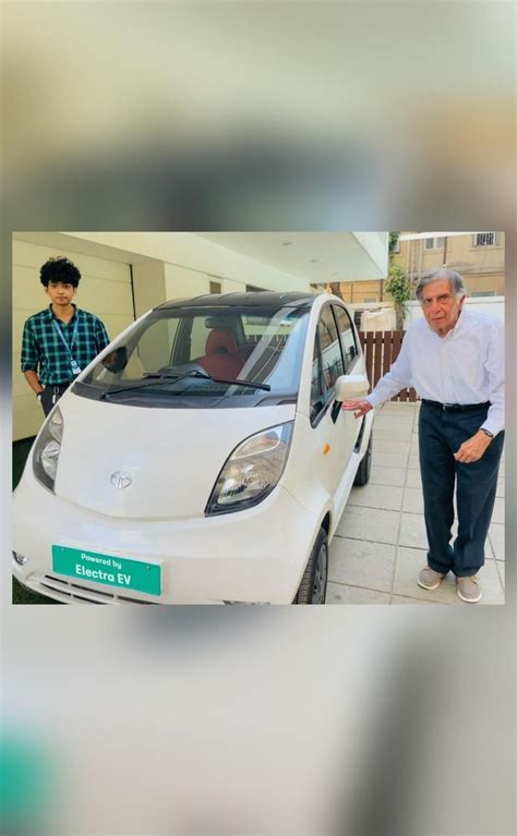 Ratan Tata gets custom-made electric Nano car; pic surfaces ...