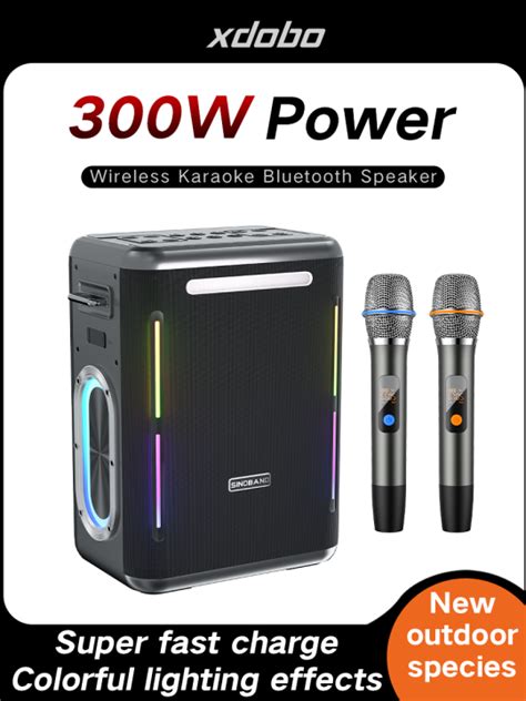 Xdobo W Party Wireless Bluetooth Speakers Karaoke With Mics