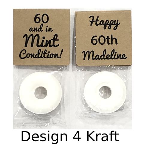 60th Birthday Party Favors Personalized Birthday Favors Etsy