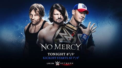 WWE No Mercy PPV to start with triple threat World Title match between AJ Styles, Dean Ambrose ...