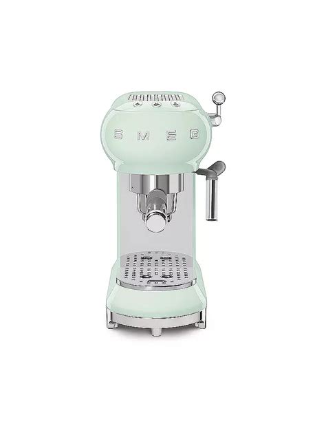 Smeg Espresso Kaffeemaschine S Retro Style Pastellgr N Ecf Pgeu Hellgr N