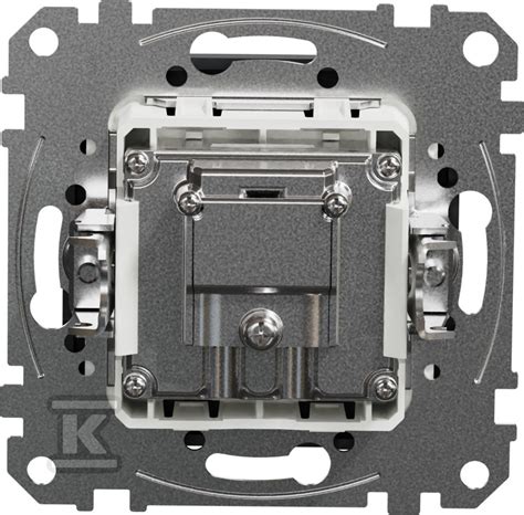 Gniazdo R TV SAT Przelotowe 10dB Czarny Antracyt SEDNA DESIGN SDD114488