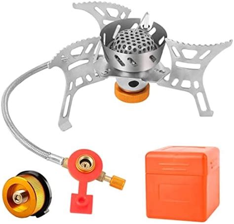 Lively Life Camping Gas Stove W Windproof Foldable Backpacking