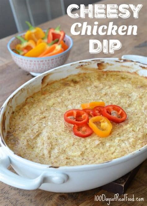 Cheesy Chicken Dip ⋆ 100 Days Of Real Food