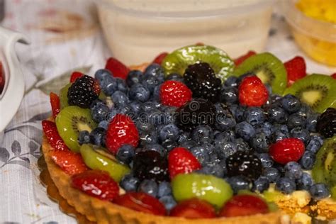 Tarte De Fruta Grande Imagem De Stock Imagem De Loja