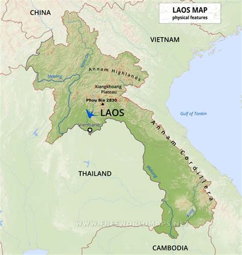 Laos Location On World Map