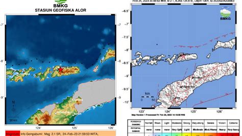 Alor Diguncang Gempa Bumi Tektonik M Sr Bmkg Sebut Tidak