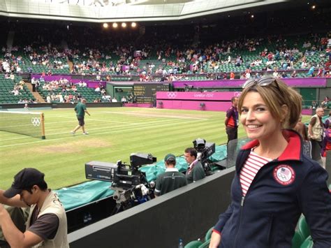 Savannah Guthrie Caught A Tennis Match At Wimbledon Thats A Wrap