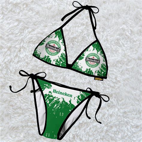 Heineken Tie Dye Triangle Beach Bikini Tw23 Hearthtops Store