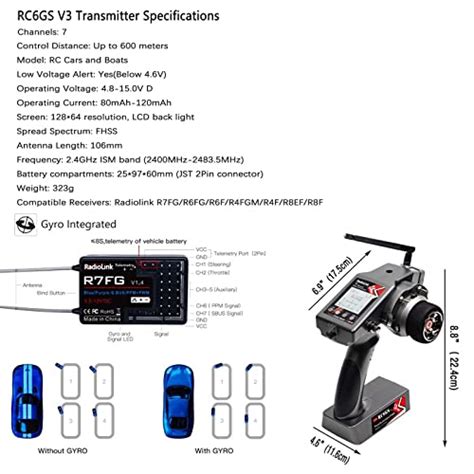 Htlnuzd Radiolink Rc Gs V Metteur Rc Canaux Ghz Avec R Cepteur