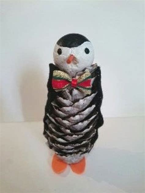 Pine Cone Penguins Etsy