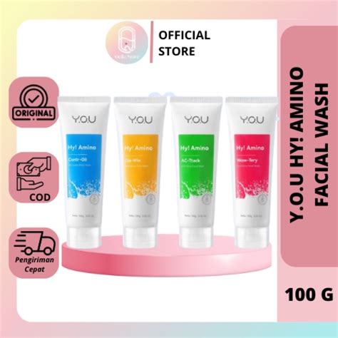 Jual You Hy Amino Facial Wash 100gr And 50gr Shopee Indonesia