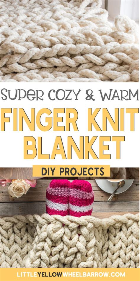 How To Make A Cozy Finger Knit Blanket In Two Hours Finger Knitting