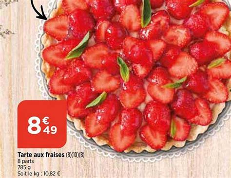 Promo Tarte Aux Fraises Chez Atac Icatalogue Fr