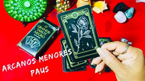 TAROT NEGRO Arcanos Menores Paus YouTube