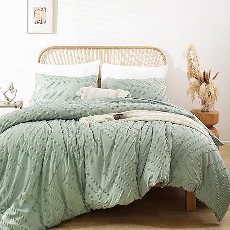 YIRDDEO Sage Green Comforter King Size 3Pcs Boho Comforter Set King