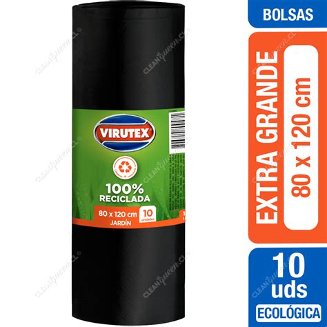 Bolsas De Basura Ecol Gicas Jard N Extra Grande Virutex X Cm