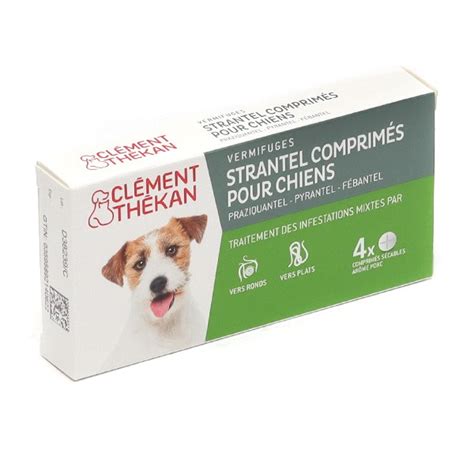 Strantel Chien Comprim Vermifuge Cl Ment Th Kan Vers Plats Et Ronds