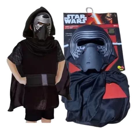 Kit Kylo Ren Infantil C Capa E M Scara Star Wars Fantasia Frete Gr Tis