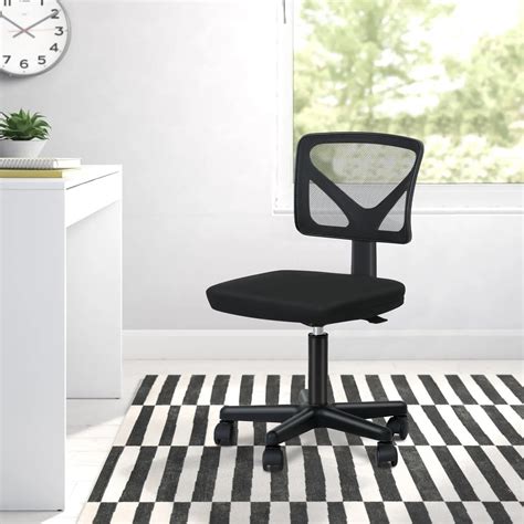 CL.HPAHKL Office Chair, Ergonomic Office Chair, Armless Adjustable ...