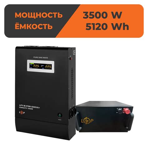 Комплект резервного питания LP (LogicPower) ИБП + литиевая (LiFePO4 ...