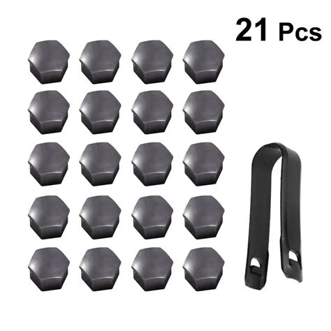 21pcs 17mm T39 Hexagonal Wheel Lug Nut Covers Bolts Covers Screw