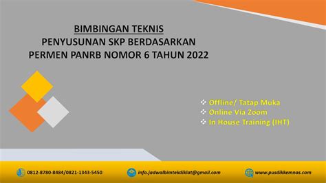 Bimtek Penyusunan Skp Berdasarkan Permenpan Rb Nomor Tahun