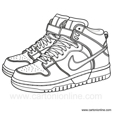 Ausmalbilder Jordan Nike Schuhe 46