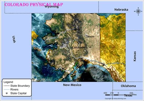 Physical Map Of Colorado Check Geographical Features Of The Colorado