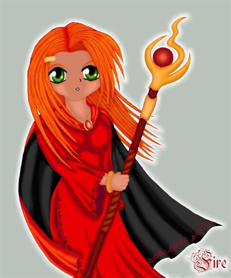 Fire Sorceress By Emisia On Deviantart