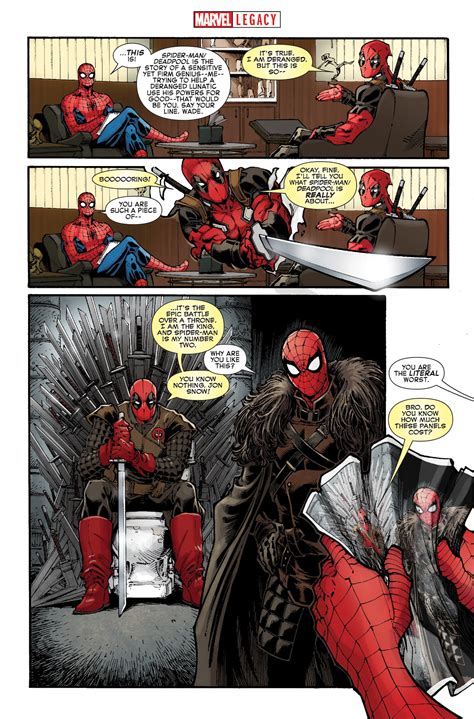 Spider Man Deadpool Issue Spider Man Deadpool Marvel Legacy Primer ...