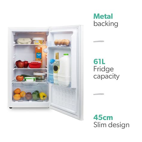 Electriq 61 Litre Freestanding Under Counter Larder Fridge White