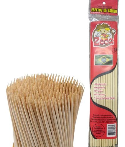 Palitos De Bambu Tratado Espetinhos P Churrasco Cm Mercadolivre