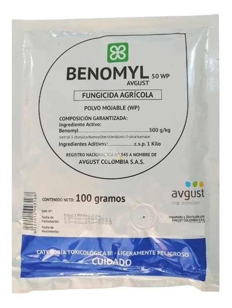 Benomyl 50 Wp Fungicida Agricola X 100 Gramos Cuotas sin interés