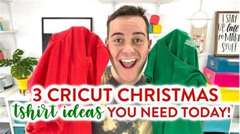 3 CRICUT CHRISTMAS T-SHIRT IDEAS YOU NEED TODAY! | Christmas tshirts ...