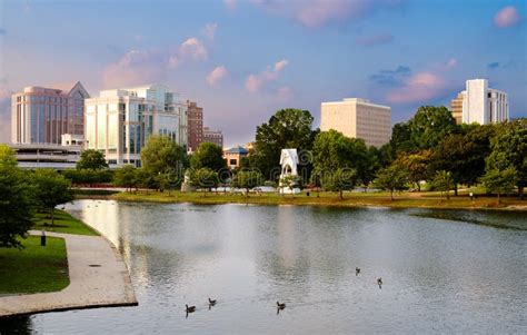 Cityscape Scene Of Downtown Huntsville Alabama Stock Photo Image Of