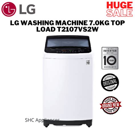 Lg Washing Machine 70kg Top Load T2107vs2w Lazada Ph