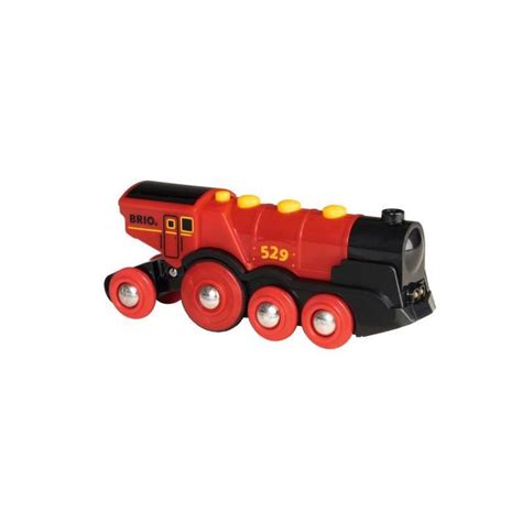 Brio World Locomotive Rouge Puissante A Piles Accessoire Son