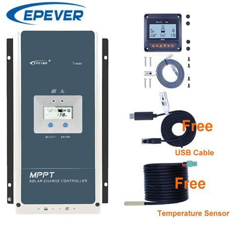 EPEVER MPPT Solar Charge Controller Backlight Tracer 100A 80A 60A 50A