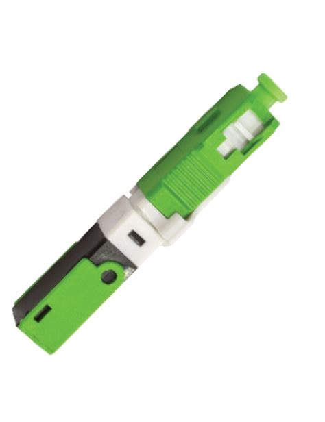 Conector mecánico con fibra integrada monomodo SC APC